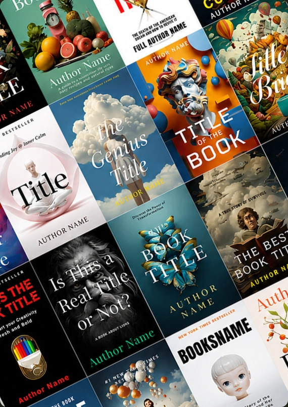 A collection of colorful book cover designs
